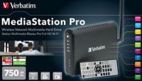 Verbatim MediaStation Pro Wireless Network Multimedia Hard Drive - 750GB (47533)